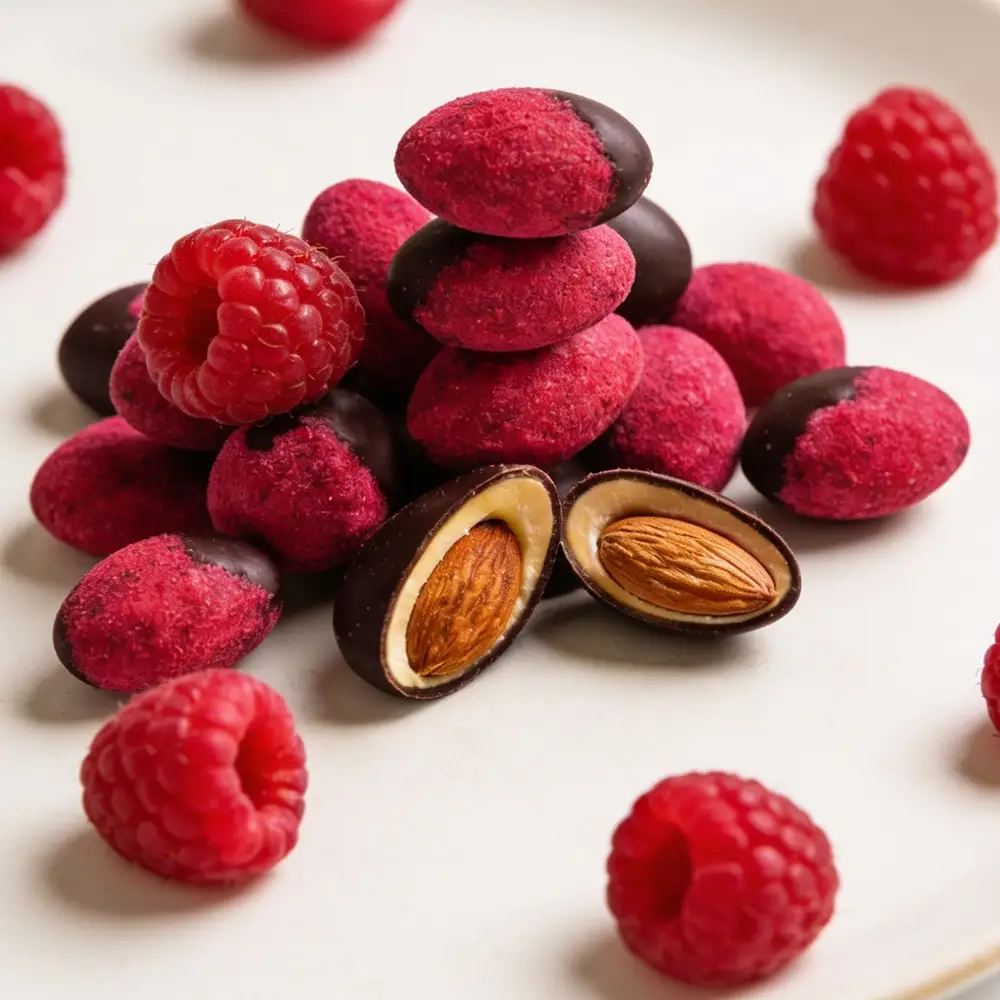 Dark Chocolate & Raspberry Almonds